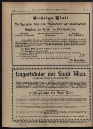 Verordnungs-Blatt für Eisenbahnen und Schiffahrt: Veröffentlichungen in Tarif- und Transport-Angelegenheiten 19200601 Seite: 6