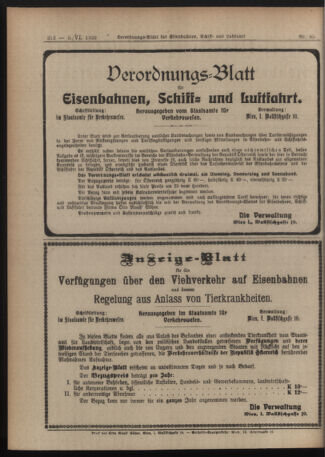 Verordnungs-Blatt für Eisenbahnen und Schiffahrt: Veröffentlichungen in Tarif- und Transport-Angelegenheiten 19200605 Seite: 4