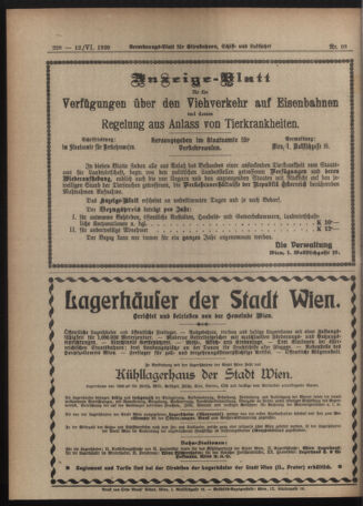 Verordnungs-Blatt für Eisenbahnen und Schiffahrt: Veröffentlichungen in Tarif- und Transport-Angelegenheiten 19200612 Seite: 8