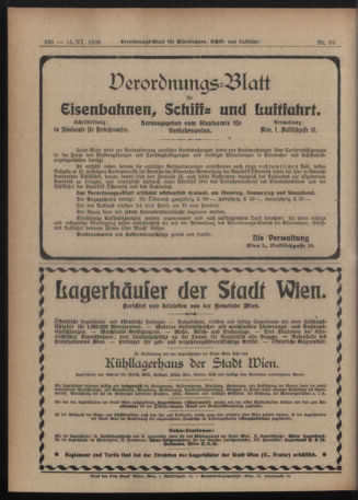 Verordnungs-Blatt für Eisenbahnen und Schiffahrt: Veröffentlichungen in Tarif- und Transport-Angelegenheiten 19200615 Seite: 12