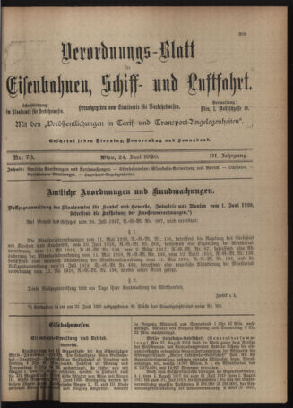 Verordnungs-Blatt für Eisenbahnen und Schiffahrt: Veröffentlichungen in Tarif- und Transport-Angelegenheiten