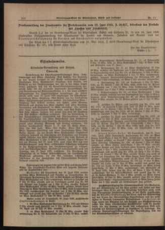 Verordnungs-Blatt für Eisenbahnen und Schiffahrt: Veröffentlichungen in Tarif- und Transport-Angelegenheiten 19200626 Seite: 2