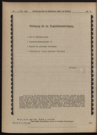 Verordnungs-Blatt für Eisenbahnen und Schiffahrt: Veröffentlichungen in Tarif- und Transport-Angelegenheiten 19200701 Seite: 10