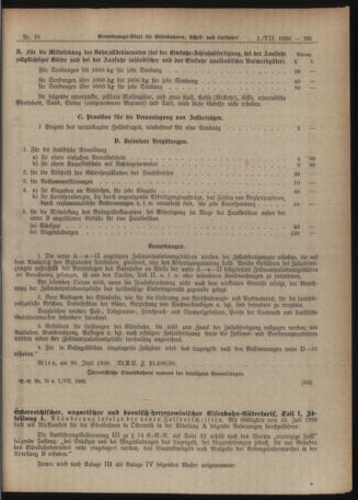 Verordnungs-Blatt für Eisenbahnen und Schiffahrt: Veröffentlichungen in Tarif- und Transport-Angelegenheiten 19200701 Seite: 7