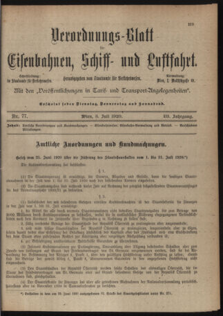 Verordnungs-Blatt für Eisenbahnen und Schiffahrt: Veröffentlichungen in Tarif- und Transport-Angelegenheiten