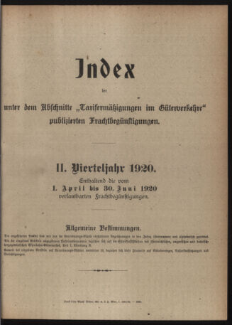 Verordnungs-Blatt für Eisenbahnen und Schiffahrt: Veröffentlichungen in Tarif- und Transport-Angelegenheiten 19200713 Seite: 11