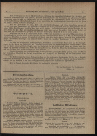 Verordnungs-Blatt für Eisenbahnen und Schiffahrt: Veröffentlichungen in Tarif- und Transport-Angelegenheiten 19200713 Seite: 9