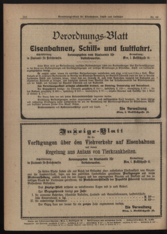 Verordnungs-Blatt für Eisenbahnen und Schiffahrt: Veröffentlichungen in Tarif- und Transport-Angelegenheiten 19200717 Seite: 6