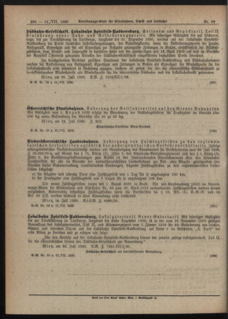 Verordnungs-Blatt für Eisenbahnen und Schiffahrt: Veröffentlichungen in Tarif- und Transport-Angelegenheiten 19200731 Seite: 6