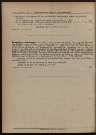 Verordnungs-Blatt für Eisenbahnen und Schiffahrt: Veröffentlichungen in Tarif- und Transport-Angelegenheiten 19200805 Seite: 4