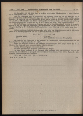 Verordnungs-Blatt für Eisenbahnen und Schiffahrt: Veröffentlichungen in Tarif- und Transport-Angelegenheiten 19200807 Seite: 6