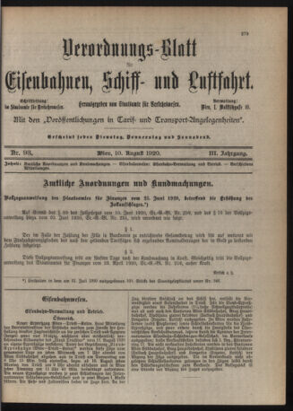 Verordnungs-Blatt für Eisenbahnen und Schiffahrt: Veröffentlichungen in Tarif- und Transport-Angelegenheiten