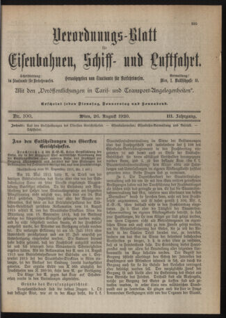 Verordnungs-Blatt für Eisenbahnen und Schiffahrt: Veröffentlichungen in Tarif- und Transport-Angelegenheiten