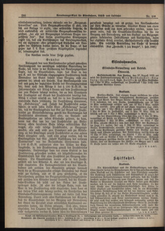 Verordnungs-Blatt für Eisenbahnen und Schiffahrt: Veröffentlichungen in Tarif- und Transport-Angelegenheiten 19200826 Seite: 2