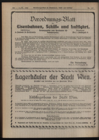 Verordnungs-Blatt für Eisenbahnen und Schiffahrt: Veröffentlichungen in Tarif- und Transport-Angelegenheiten 19200914 Seite: 4