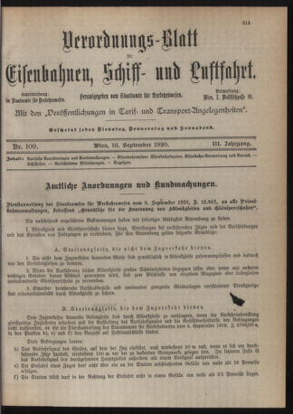 Verordnungs-Blatt für Eisenbahnen und Schiffahrt: Veröffentlichungen in Tarif- und Transport-Angelegenheiten