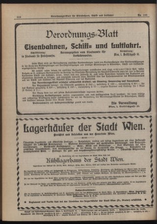 Verordnungs-Blatt für Eisenbahnen und Schiffahrt: Veröffentlichungen in Tarif- und Transport-Angelegenheiten 19200918 Seite: 8