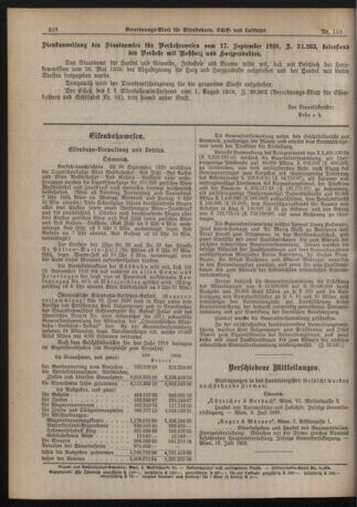 Verordnungs-Blatt für Eisenbahnen und Schiffahrt: Veröffentlichungen in Tarif- und Transport-Angelegenheiten 19200921 Seite: 2