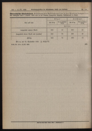 Verordnungs-Blatt für Eisenbahnen und Schiffahrt: Veröffentlichungen in Tarif- und Transport-Angelegenheiten 19200921 Seite: 4