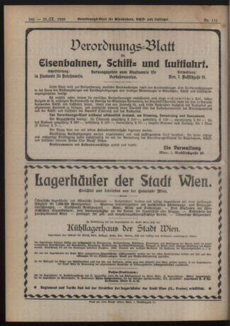 Verordnungs-Blatt für Eisenbahnen und Schiffahrt: Veröffentlichungen in Tarif- und Transport-Angelegenheiten 19200928 Seite: 4