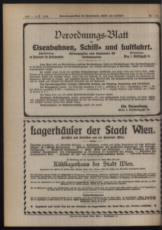 Verordnungs-Blatt für Eisenbahnen und Schiffahrt: Veröffentlichungen in Tarif- und Transport-Angelegenheiten 19201002 Seite: 4