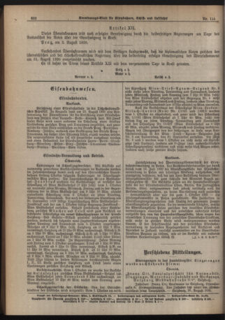 Verordnungs-Blatt für Eisenbahnen und Schiffahrt: Veröffentlichungen in Tarif- und Transport-Angelegenheiten 19201002 Seite: 6