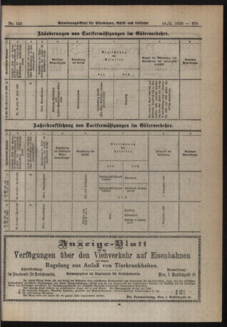 Verordnungs-Blatt für Eisenbahnen und Schiffahrt: Veröffentlichungen in Tarif- und Transport-Angelegenheiten 19201016 Seite: 7