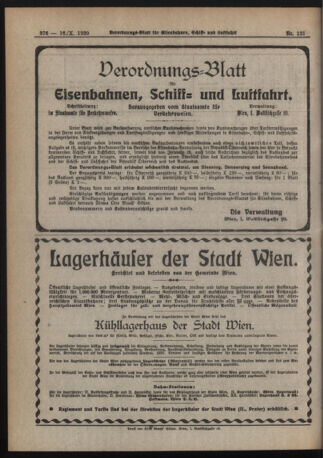 Verordnungs-Blatt für Eisenbahnen und Schiffahrt: Veröffentlichungen in Tarif- und Transport-Angelegenheiten 19201016 Seite: 8