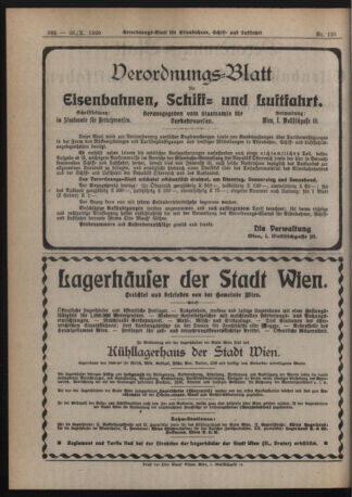 Verordnungs-Blatt für Eisenbahnen und Schiffahrt: Veröffentlichungen in Tarif- und Transport-Angelegenheiten 19201026 Seite: 4