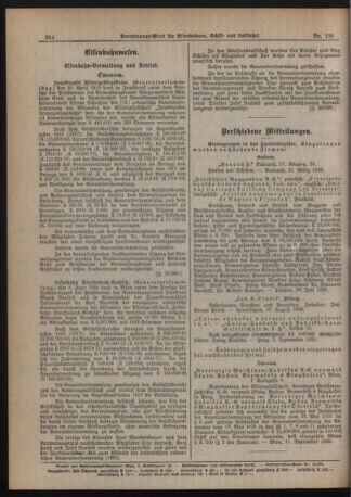 Verordnungs-Blatt für Eisenbahnen und Schiffahrt: Veröffentlichungen in Tarif- und Transport-Angelegenheiten 19201028 Seite: 2