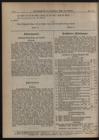 Verordnungs-Blatt für Eisenbahnen und Schiffahrt: Veröffentlichungen in Tarif- und Transport-Angelegenheiten 19201030 Seite: 4