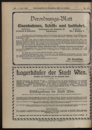 Verordnungs-Blatt für Eisenbahnen und Schiffahrt: Veröffentlichungen in Tarif- und Transport-Angelegenheiten 19201106 Seite: 6