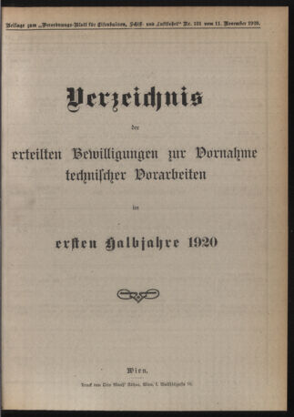 Verordnungs-Blatt für Eisenbahnen und Schiffahrt: Veröffentlichungen in Tarif- und Transport-Angelegenheiten 19201111 Seite: 5