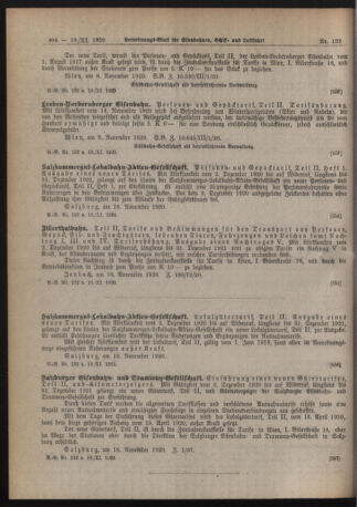 Verordnungs-Blatt für Eisenbahnen und Schiffahrt: Veröffentlichungen in Tarif- und Transport-Angelegenheiten 19201118 Seite: 4