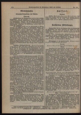 Verordnungs-Blatt für Eisenbahnen und Schiffahrt: Veröffentlichungen in Tarif- und Transport-Angelegenheiten 19201120 Seite: 2