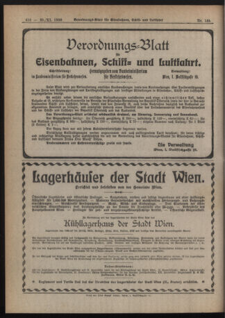 Verordnungs-Blatt für Eisenbahnen und Schiffahrt: Veröffentlichungen in Tarif- und Transport-Angelegenheiten 19201125 Seite: 6