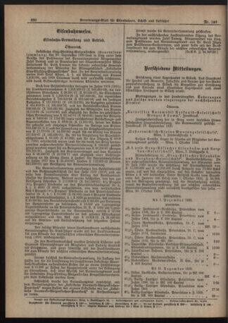 Verordnungs-Blatt für Eisenbahnen und Schiffahrt: Veröffentlichungen in Tarif- und Transport-Angelegenheiten 19201202 Seite: 4