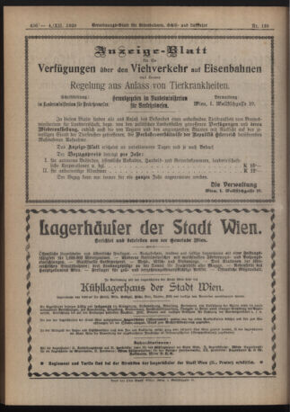 Verordnungs-Blatt für Eisenbahnen und Schiffahrt: Veröffentlichungen in Tarif- und Transport-Angelegenheiten 19201204 Seite: 4