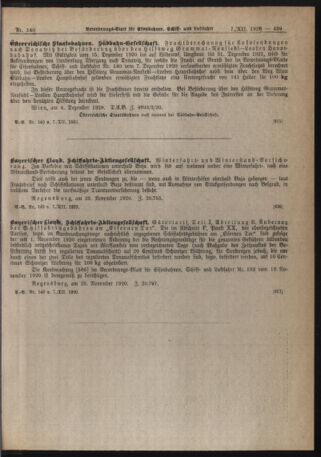 Verordnungs-Blatt für Eisenbahnen und Schiffahrt: Veröffentlichungen in Tarif- und Transport-Angelegenheiten 19201207 Seite: 5