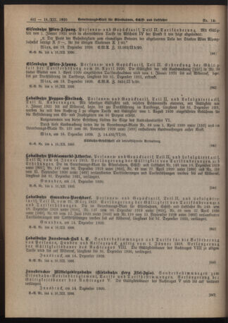 Verordnungs-Blatt für Eisenbahnen und Schiffahrt: Veröffentlichungen in Tarif- und Transport-Angelegenheiten 19201218 Seite: 2