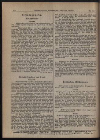 Verordnungs-Blatt für Eisenbahnen und Schiffahrt: Veröffentlichungen in Tarif- und Transport-Angelegenheiten 19201223 Seite: 4