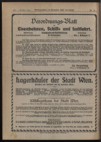 Verordnungs-Blatt für Eisenbahnen und Schiffahrt: Veröffentlichungen in Tarif- und Transport-Angelegenheiten 19201225 Seite: 4