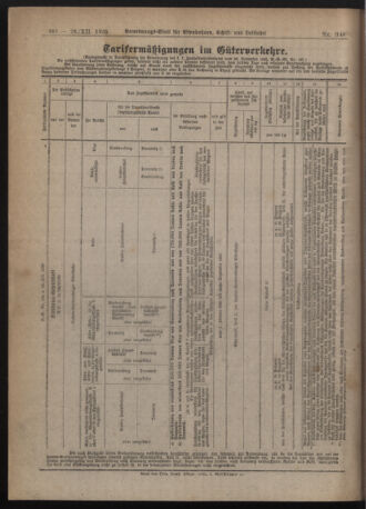 Verordnungs-Blatt für Eisenbahnen und Schiffahrt: Veröffentlichungen in Tarif- und Transport-Angelegenheiten 19201228 Seite: 6