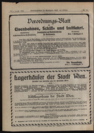 Verordnungs-Blatt für Eisenbahnen und Schiffahrt: Veröffentlichungen in Tarif- und Transport-Angelegenheiten 19210211 Seite: 20