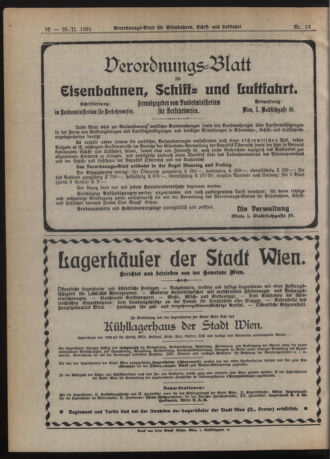 Verordnungs-Blatt für Eisenbahnen und Schiffahrt: Veröffentlichungen in Tarif- und Transport-Angelegenheiten 19210225 Seite: 6