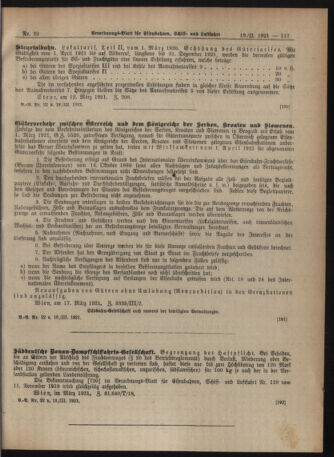 Verordnungs-Blatt für Eisenbahnen und Schiffahrt: Veröffentlichungen in Tarif- und Transport-Angelegenheiten 19210318 Seite: 7