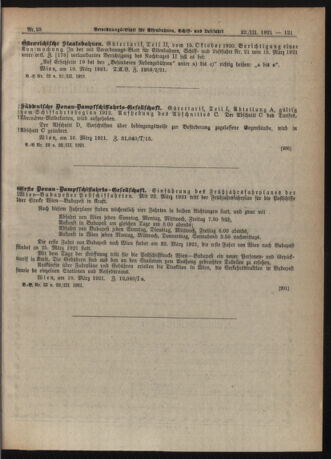 Verordnungs-Blatt für Eisenbahnen und Schiffahrt: Veröffentlichungen in Tarif- und Transport-Angelegenheiten 19210322 Seite: 5