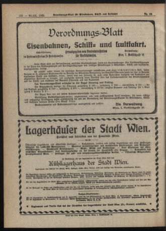 Verordnungs-Blatt für Eisenbahnen und Schiffahrt: Veröffentlichungen in Tarif- und Transport-Angelegenheiten 19210322 Seite: 6