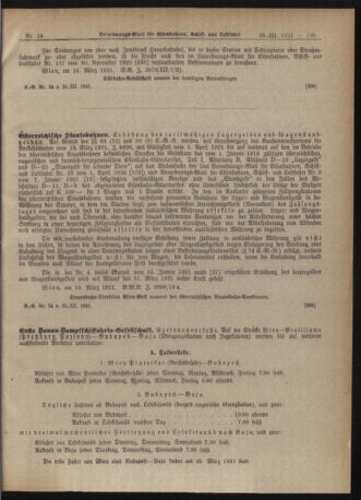 Verordnungs-Blatt für Eisenbahnen und Schiffahrt: Veröffentlichungen in Tarif- und Transport-Angelegenheiten 19210325 Seite: 3