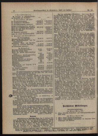 Verordnungs-Blatt für Eisenbahnen und Schiffahrt: Veröffentlichungen in Tarif- und Transport-Angelegenheiten 19210325 Seite: 6